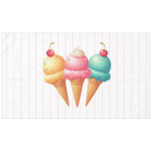 Farbige Eiscreme Tischdecke (Vorderseite (Horizontal))