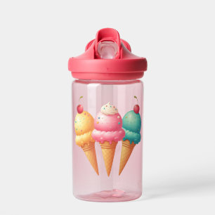Farbige Eiscreme Trinkflasche
