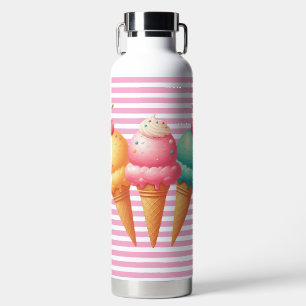 Farbige Eiscreme Trinkflasche