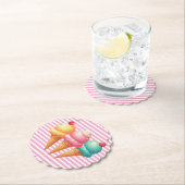 Farbige Eiscreme Untersetzer (Vor Ort)