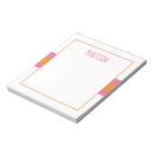 Farbige Elemente - Personalisierter Editor für Fla Notizblock (Rotiert)