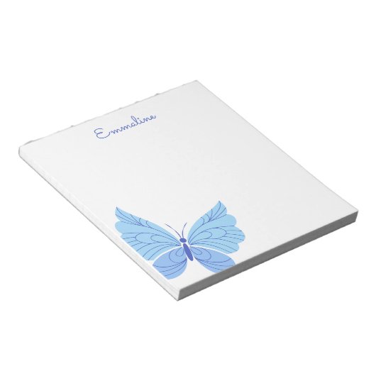 Farbige Elemente - Personalisiertes Hintergrundbil Notizblock (angewinkelt)