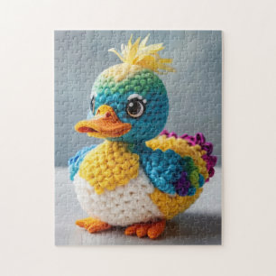 Farbige Ente: Mallard Amigurumi Crochet WaterFowl Puzzle