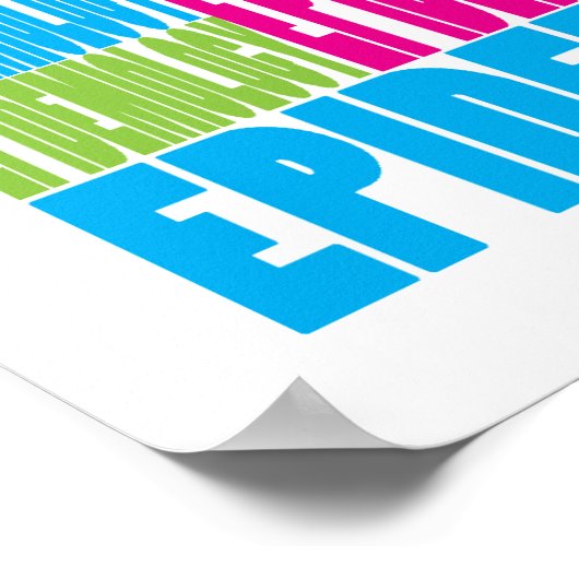 Farbige Epidemiologie Poster (Ecke)