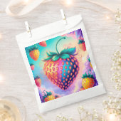 Farbige Erdbeere Geschenktütchen (Ausgeschnitten)