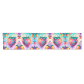 Farbige Erdbeere Kurzer Tischläufer (Horizontal)