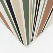 Farbige Erdfarben Retroviere Fleecedecke (Ecke)