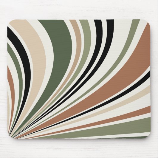 Farbige Erdfarben Retroviere Mousepad (Vorne)