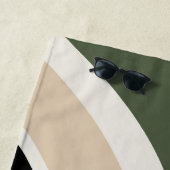 Farbige Erdfarben Retroviere Strandtuch (Beispiel)