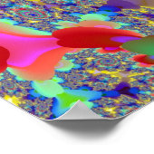 Farbige Erholung des Universums Poster (Ecke)
