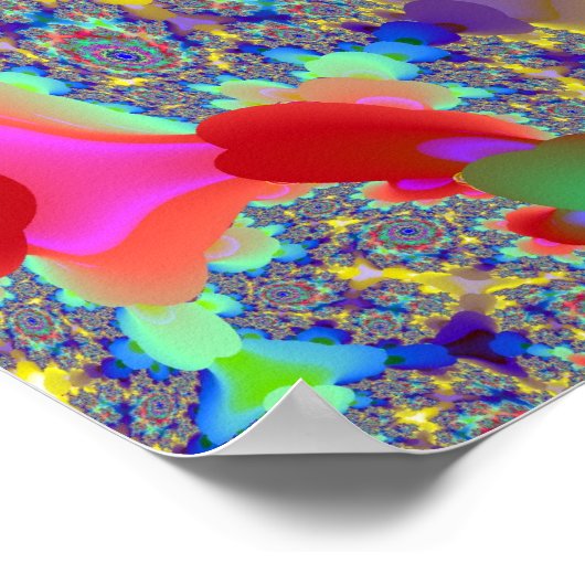 Farbige Erholung des Universums Poster (Ecke)