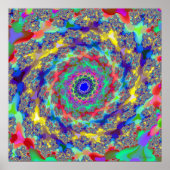 Farbige Erholung des Universums Poster (Vorne)