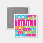 Farbige Ernährung Magnet (Vorderseite/Rückseite)