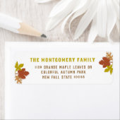 Farbige Erntedank Herbst lässt Rücksendeadresse (Insitu)