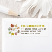 Farbige Erntedank Herbst lässt Rücksendeadresse (Insitu)