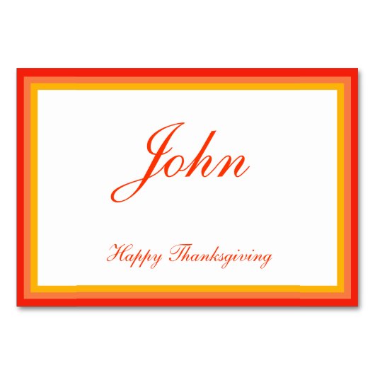 Farbige Erntedank-Platzkarten Tischnummer (Rückseite)