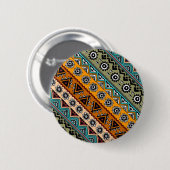 Farbige, ethnisch-aztec-Muster Button (Vorne & Hinten)