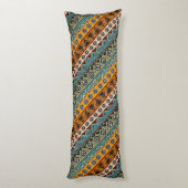 Farbige, ethnisch-aztec-Muster Seitenschläferkissen (Rückseite (Vertikal))