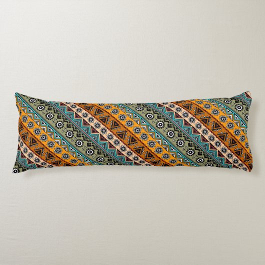 Farbige, ethnisch-aztec-Muster Seitenschläferkissen (Vorderseite)