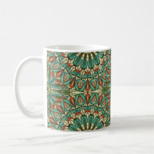Farbige ethnisch gemusterte Herkunft. Arabesque vi Kaffeetasse