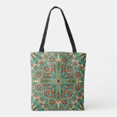 Farbige ethnisch gemusterte Herkunft. Arabesque vi Tasche (Rückseite)