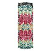 Farbige ethnisch gemusterte Herkunft. Arabesque vi Thermosbecher (Rückseite)