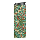 Farbige ethnisch gemusterte Herkunft. Arabesque vi Thermosbecher (Nach links gedreht)
