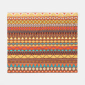 Farbige ethnisch nahtlose Stammes-Muster. Fleecedecke (Vorderseite (Horizontal))