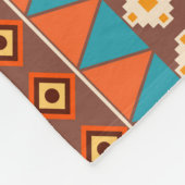 Farbige ethnisch nahtlose Stammes-Muster. Fleecedecke (Ecke)