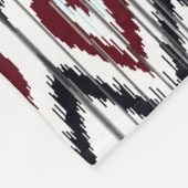 Farbige ethnisch nahtlose Stammesmuster Fleecedecke (Ecke)