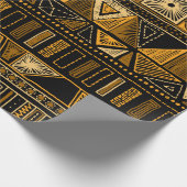 Farbige ethnisch nahtlose Stammesmuster Geschenkpapier (Ecke)