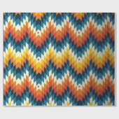 Farbige ethnisch nahtlose Stammesmuster Geschenkpapier (Flach)