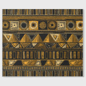 Farbige ethnisch nahtlose Stammesmuster Geschenkpapier (Flach)