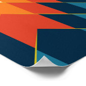 Farbige ethnisch nahtlose Stammesmuster Poster (Ecke)