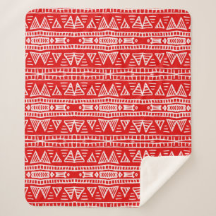 Farbige ethnisch nahtlose Stammesmuster Sherpadecke