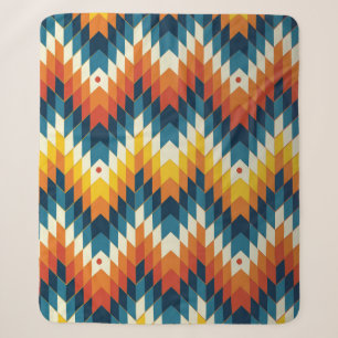 Farbige ethnisch nahtlose Stammesmuster Sherpadecke