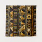 Farbige ethnisch nahtlose Stammesmuster Wandteppich (Vorderseite (Horizontal))