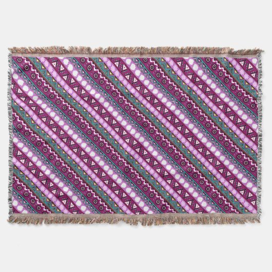 Farbige ethnische Muster Decke (Vorderseite)