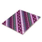 Farbige ethnische Muster Fliese (Seite)