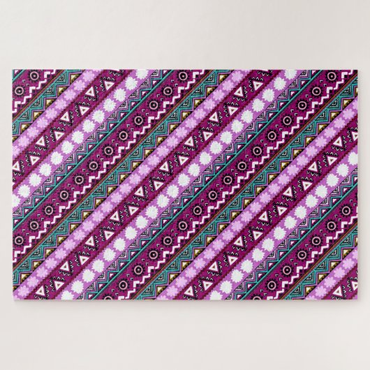 Farbige ethnische Muster Puzzle (Horizontal)