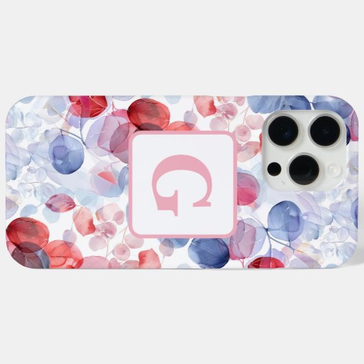 Farbige Eukalyptus-Blätter Case-Mate iPhone Hülle (Rückseite (Horizontal))