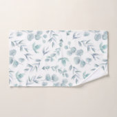 Farbige Eukalyptus-Blätter in rustikalen Farben Badhandtuch Set (Handtuch)