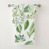 Farbige Eukalyptus-Blätter in rustikalen Farben Badhandtuch Set (Insitu)