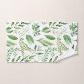 Farbige Eukalyptus-Blätter in rustikalen Farben Badhandtuch Set (Handtuch)