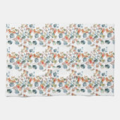 Farbige Eukalyptus-Blätter in rustikalen Farben Geschirrtuch (Horizontal)