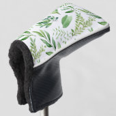 Farbige Eukalyptus-Blätter in rustikalen Farben Golf Headcover (3/4 Vorderseite)