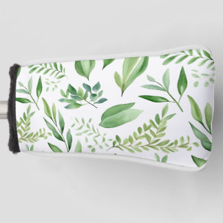Farbige Eukalyptus-Blätter in rustikalen Farben Golf Headcover