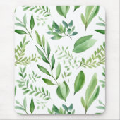 Farbige Eukalyptus-Blätter in rustikalen Farben Mousepad (Vorne)