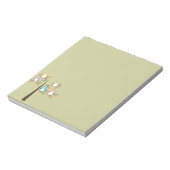 Farbige Eulen im Hübschen Baum Notizblock (Rotiert)