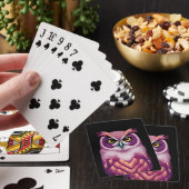 Farbige Eulen-Vogel-Kunstwerke Spielkarten (In Situ)